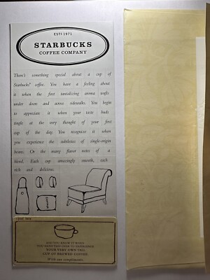 Rare 2003 STARBUCKS Coffee Thank You Word magnet set   word phrases Vintage