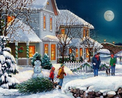 Vermont Christmas Company Candy Canes 1000 Piece Jigsaw Puzzle - 30x24 Inch Holiday Puzzle, Made From Recycled Materials