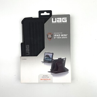 UAG For iPad Mini Case 6th Gen (2021) Folio Stand with Pencil Holder Black