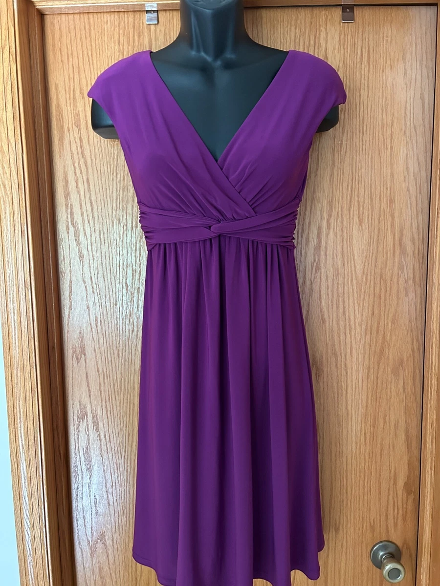Chaps purple cheap dress