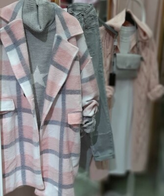 Giacca Vicolo Cappotto Rosa Blazer Con Rosa Oversize Vicolo Donna