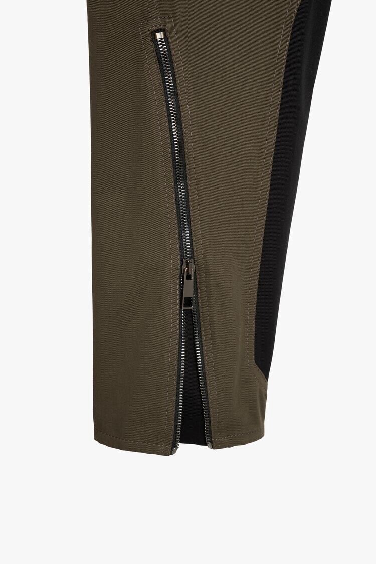 ZARA SRPLS CRG 09 KHAKI TROUSERS SIZE EXTRA SMALL RRP £89.99 image 7