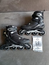 Rollerblade Zetrablade 80mm Performance Rollerblades Black Silver Mens Size 10