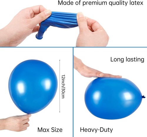 Rubfac 120 Luftballons verschiedene Farben 12 12 Zoll (120er Pack), mehrfarbig - Bild 4 von 7