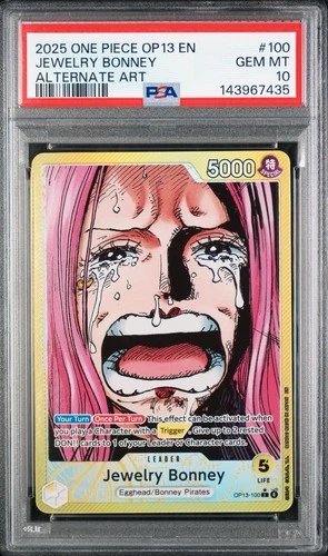 Jewelry Bonney One Piece OP13-100 Alternate Art PSA 10