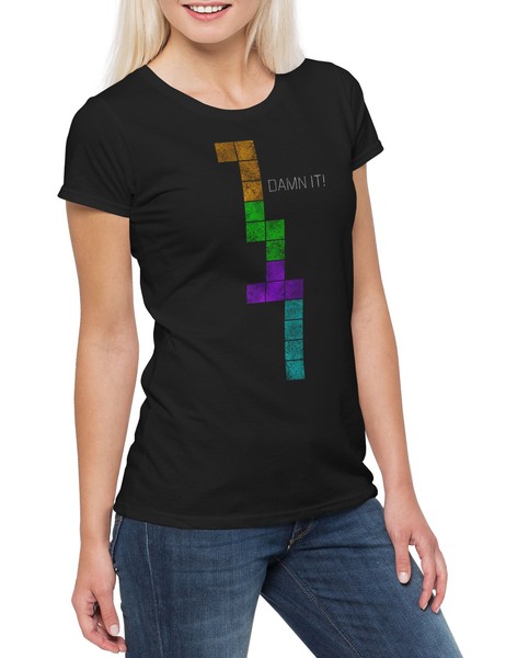 ¡Maldita sea! Camiseta de mujer Nerd Geek Sysadmin Coder Security Analyst IT Lead Gamer