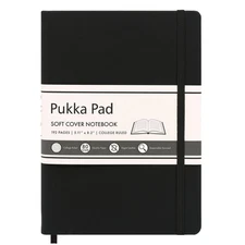 PUKKA PAD 9940SIG 8.2 in. x 5.11 in. Soft Cover Notebook - Black Cover New