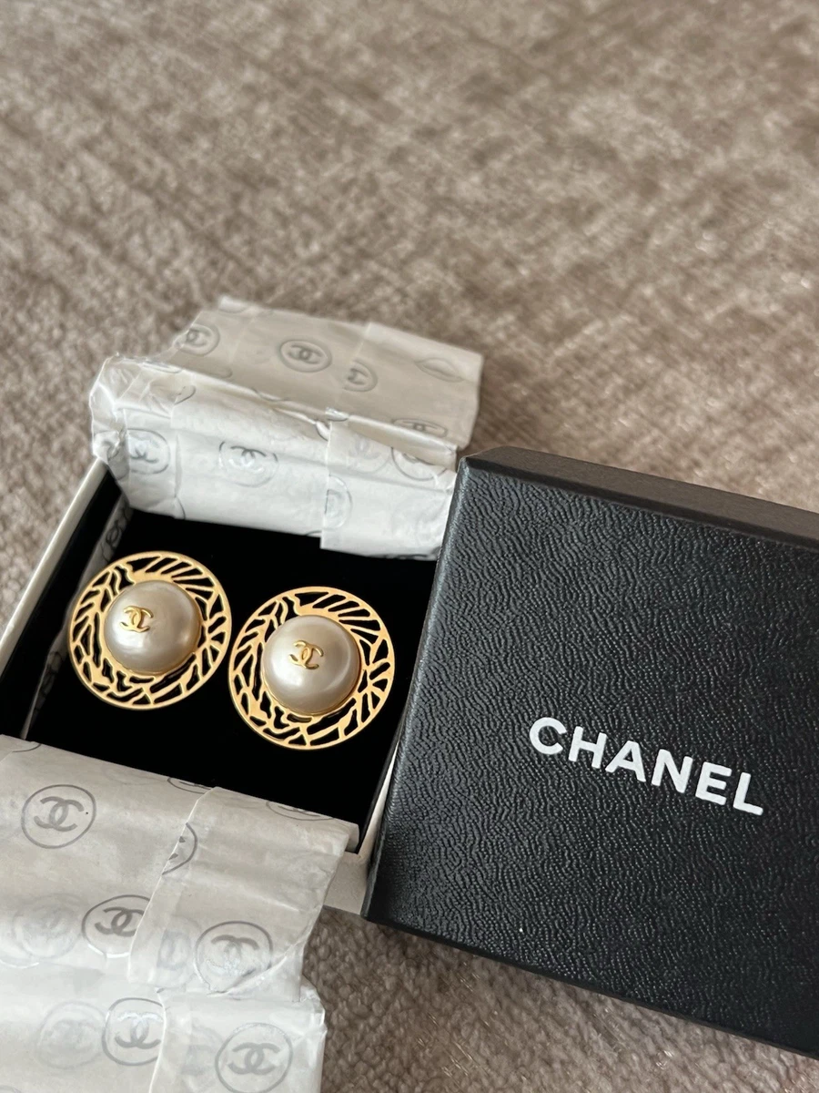 authentic vintage chanel earrings products for sale | eBay