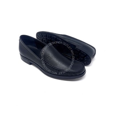 Bally New In Box Mens Black Leather Loafers Sizes 8-10 US