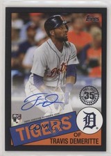 2020 Topps 1985 Baseball Black 93/195 Travis Demeritte #85A-TD Auto 1u6