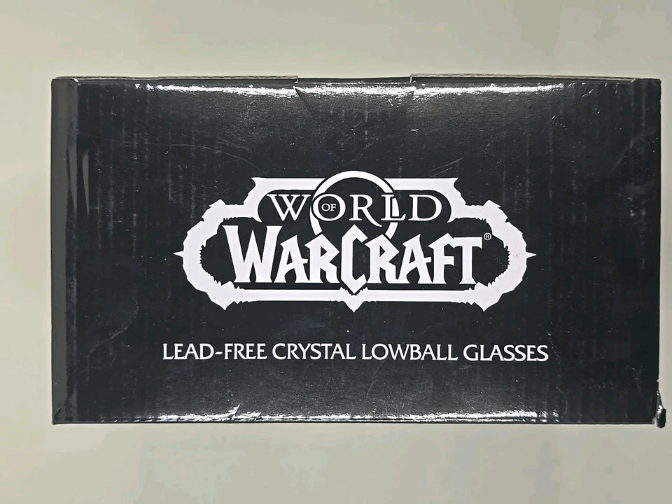 World Of WarCraft Lead-Free Crystal Lowball Glasses Loot Crate Exclusive NEW - Image 2 of 4