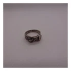 Vintage Sterling Silver Buckle Ring Ornate Scrollwork Band Size 9 Unisex 925
