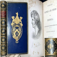 1869 SIEGES & BATTLES PENINSULA WAR WILLIAM NAMPIER LEATHER BRITISH MILITARY GUN