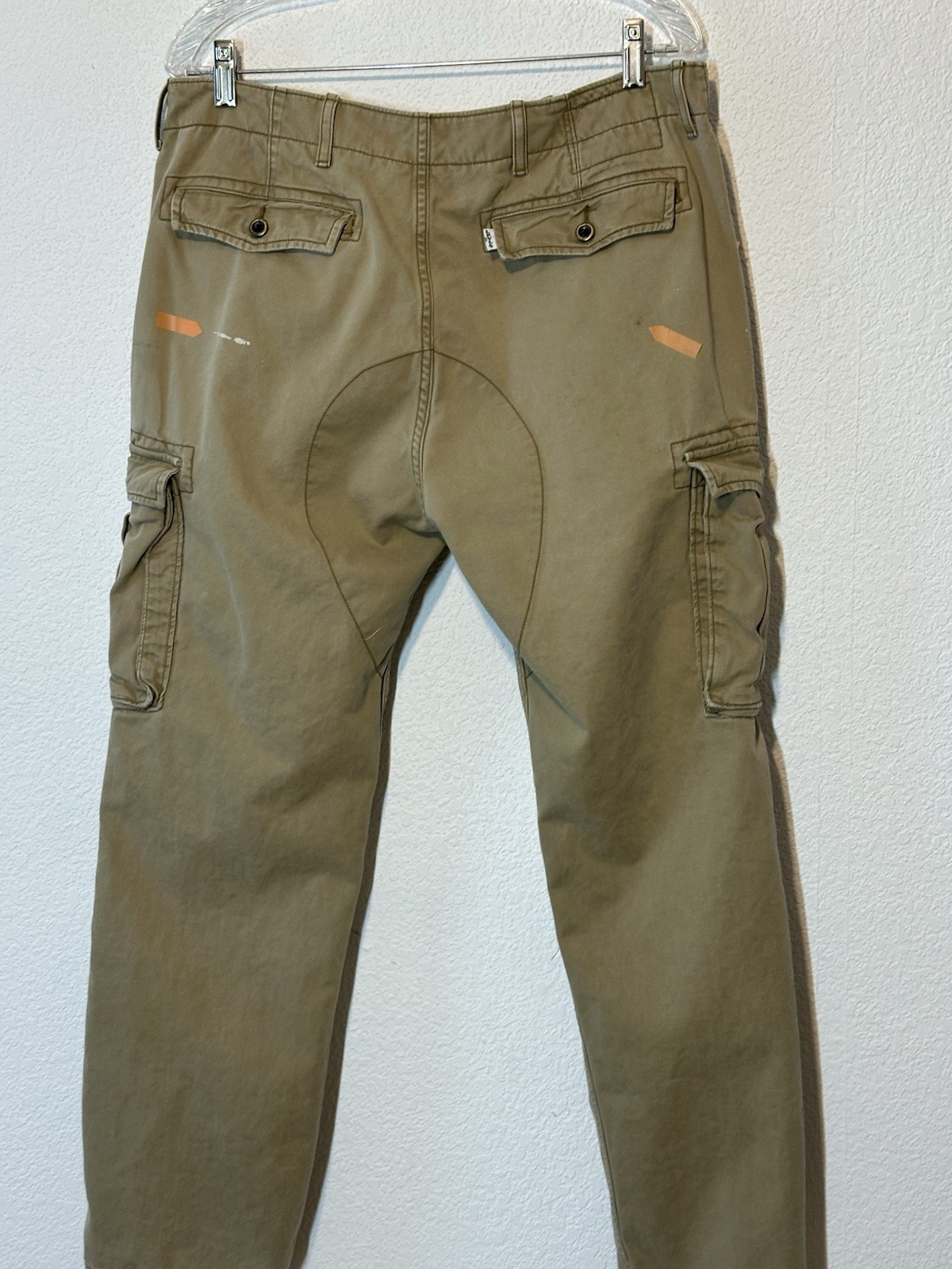 Levi's White Label Y2K Cargo Utility Pants 34x 32 Measure 35X28 Brown  Grunge thumbnail 10
