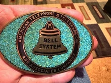 Bell System Telephone Belt Buckle