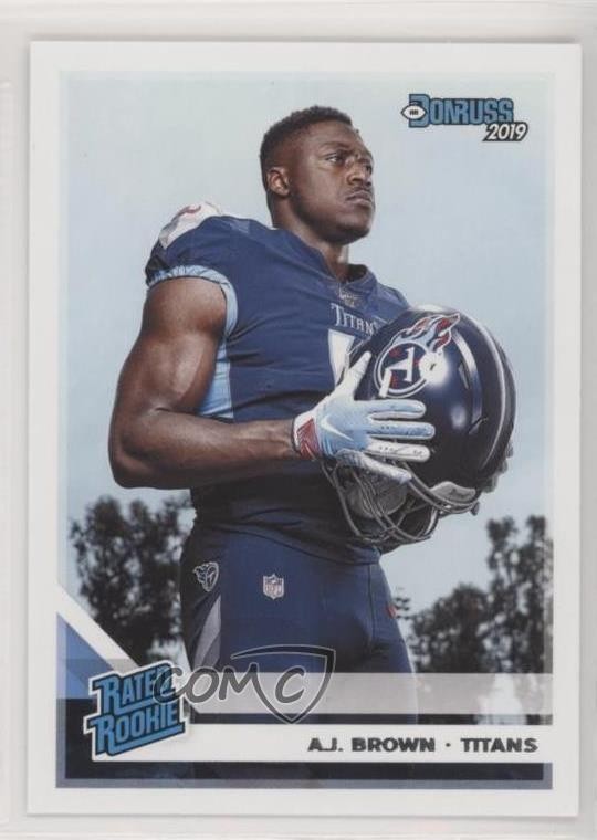2019 Panini Donruss Rated Rookie Aqueous Test AJ Brown #314 7zf