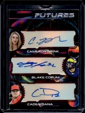 2024 Leaf Futures Cameron Brink Blake Corum Caden Dana Triple Autograph /8