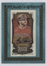 2024 Topps Allen & Ginter Mini Baseball Blue Frame 17/50 Evan Longoria Auto 1j1i