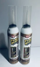 2 PK Flex Shot Almond Thick Rubber Adhesive Sealant Caulk Bond Seal Can 8 oz