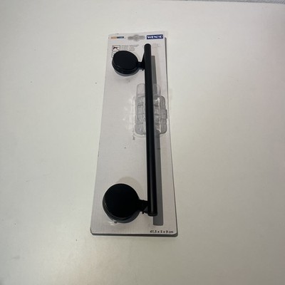 WENKO Static-Loc  Plus Badetuchstange Pavia Schwarz