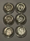LOT OF (6) 1949-S, 55-D, 56-P, 59-D, 61-P, 61-D  Roosevelt Dime Silver BU/UNC