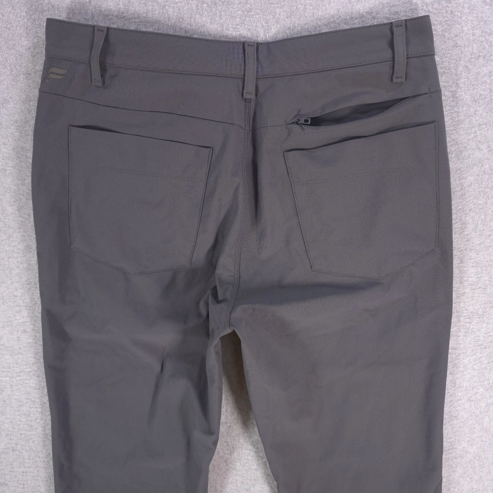 Fabletics The Don 5-Pocket Gray Performance Stretch Pants Mens 31x32 (32x30)