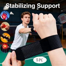 5PC Adjustable Sports Wrist Band Brace Wrap Support Strap Carpal Tunnel Bandage