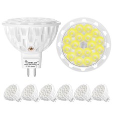 MR16 LED Bulbs, 6000K Gu5.3 Light Bulbs, 12V 5W 50W Halogen Equivalent , Day...