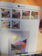 Sunrise Impressions Punch Needle Kit - Beginner's Landscape Rug Yarn Hooking Set