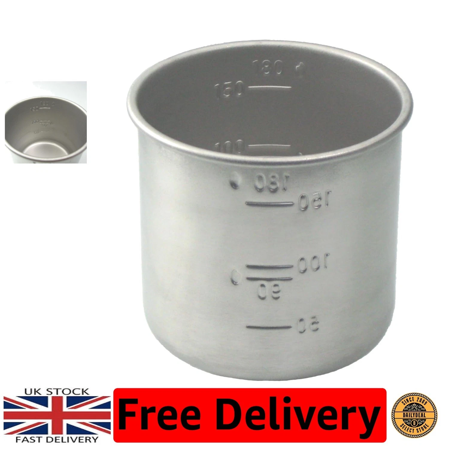 Precision 1 Cup Rice Measuring Cup in 18-8 Stainless Steel - Kitchen Essential