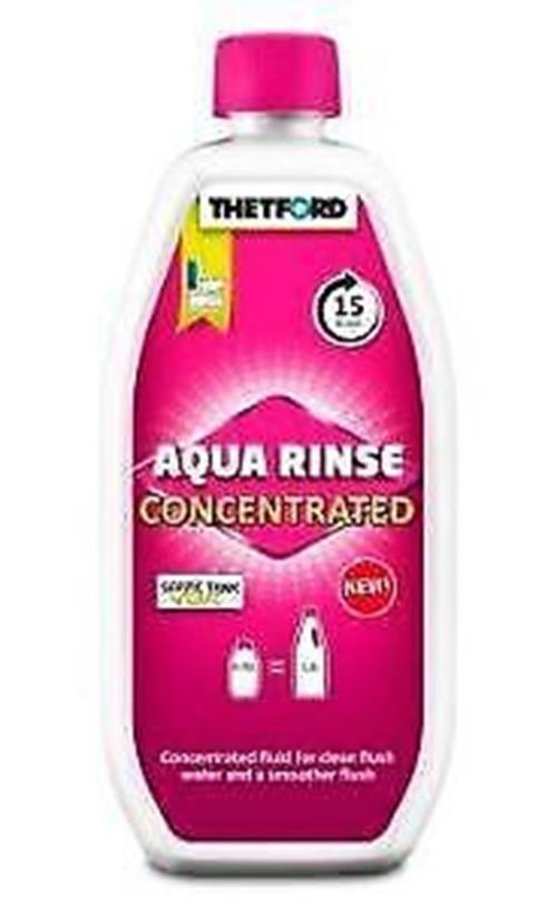 Thetford Pink Aqua Rinse Concentrate Toilet Fluid 750ml Caravan Motorhome