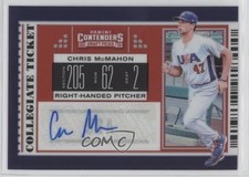 2019 Panini Elite Extra Edition 22/150 Chris McMahon #USA-CM Auto a3i