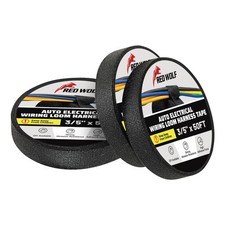 Electric Wiring Harness Tape 3 Rolls High Temp Self-Adhesive Fabric Tape for ...