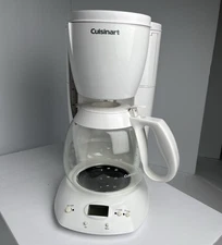 Cuisinart 12 Cup Programmable Coffee Maker Brewer White DCC-240PC TESTED WORKING