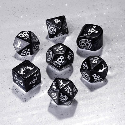 Cats Modern Dice Set: Waffle (7)
