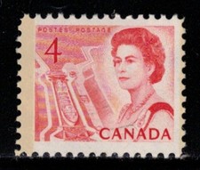 CANADA - SCOTT 457d - VFNH - CENTENNIAL DEFENITIVE - QUEEN ELIZABETH - 1967