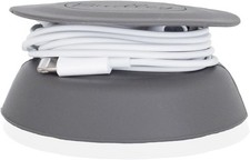 Tangle Free Earphone Earbud Case Silicone Gray