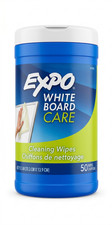 EXPO White Board Care Cleaning Wipes 50-Count Canister New Sealed Office Supplie