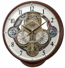 RHYTHM Widget Woodgrain Musical Clock (4MH886WU23)