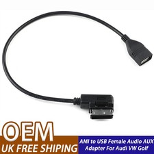For AUDI Music Interface MDI MMI AMI to USB Cable Data Sync Charging Adapter UK