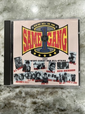 West Coast Rap Allstars   We re All in the Same Gang CD 1990 OOP CD MINT