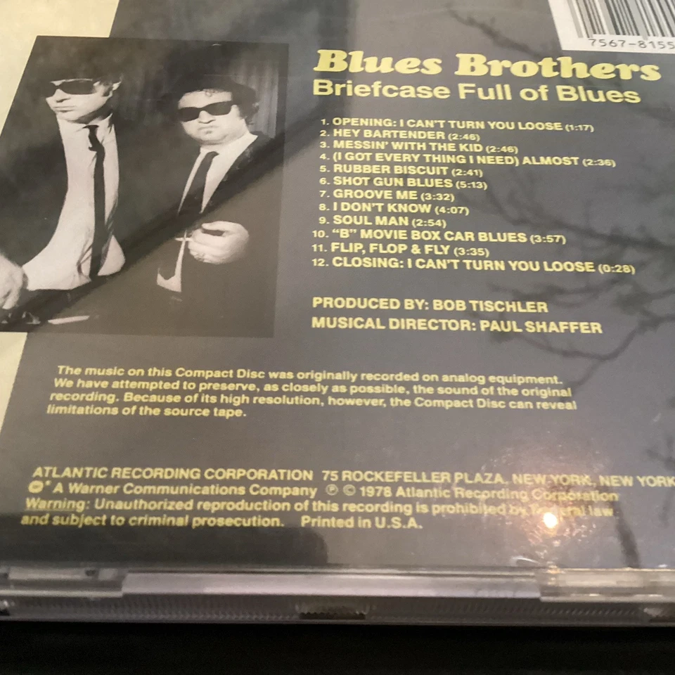 Blues Brothers Briefcase Full of Blues CD - 1978 Debut Album- Blues & Soul Foto 2 de 2