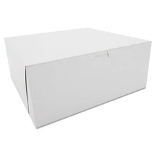 Southern Champion Tray SCH0987 Tuck-top Bakery Boxes, Paperboard, White, 12 X 12