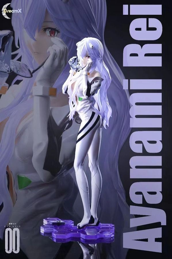 DreamX Studio Neon Genesis Evangelion EVA Rei Ayanami Figura Estatua 2 Cabezas Edición DX