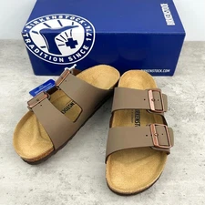 New-Birkenstock Arizona Birkibuc Mocha-Birko-Flor Casual Sandals Men/women's