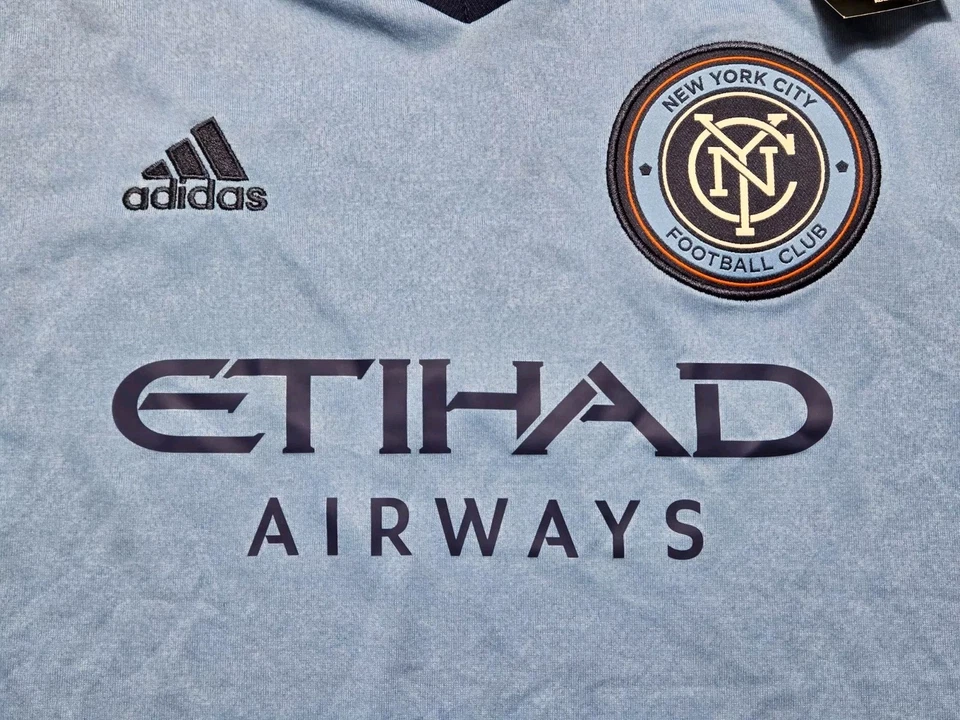 NWT Adidas 2016 New York City FC MLS David Villa #7 Soccer Jersey Youth XL Boys - Image 2 of 4