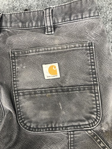 Carhartt Pants Mens 33x30 Relaxed Fit Double Knee Workwear Carpenter Distressed - Picture 11 of 12