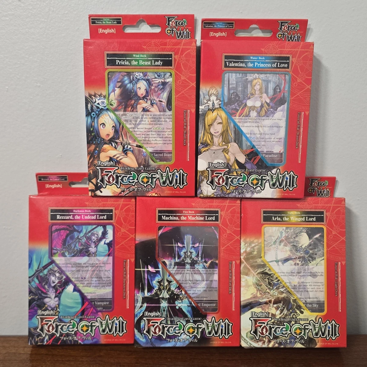 25+ Force of Will TCG Sealed Collectible Card Game Decks & Kits
