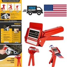 Professional Silicone Application Tool 2.5 Inch Red Ergonomic Comfortable Grip