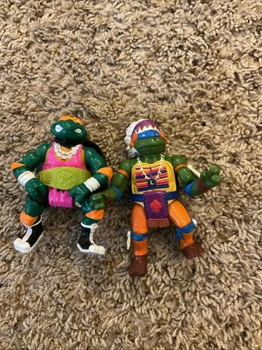 Vintage TMNT Action Figures Lot Of 2 . (Chief Leo, Slammin Mike) 1992